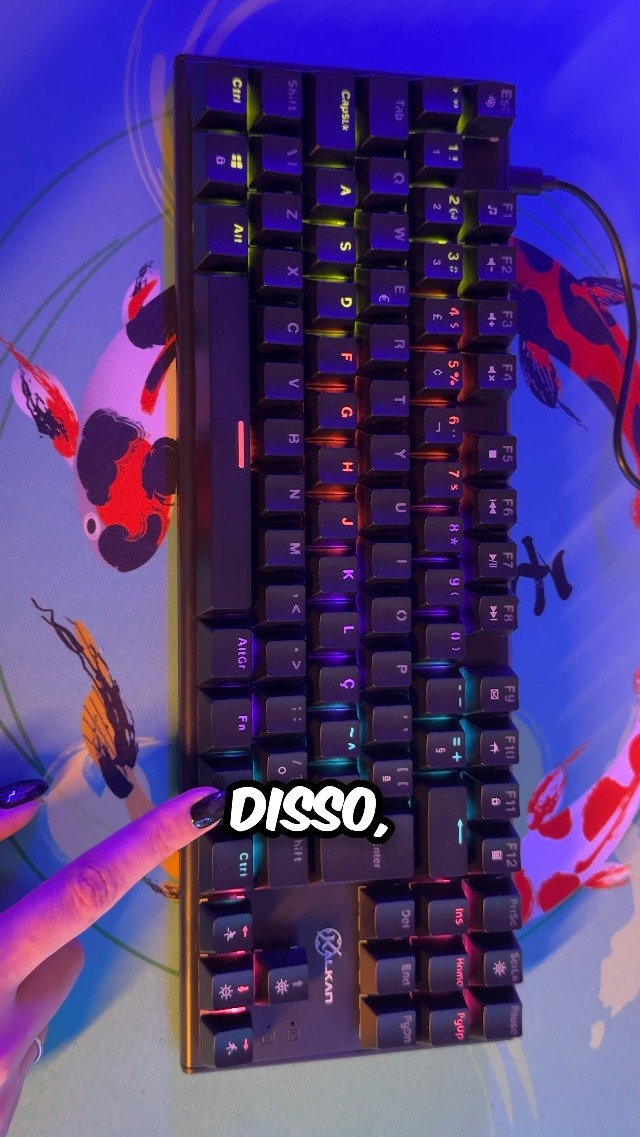 KEKKAN LOGIC 「三角錐」 CD KKLG-0001 希少 Teclado Mecânico Gamer Kalkan Loki Iluminação Rainbow Preto ABNT2